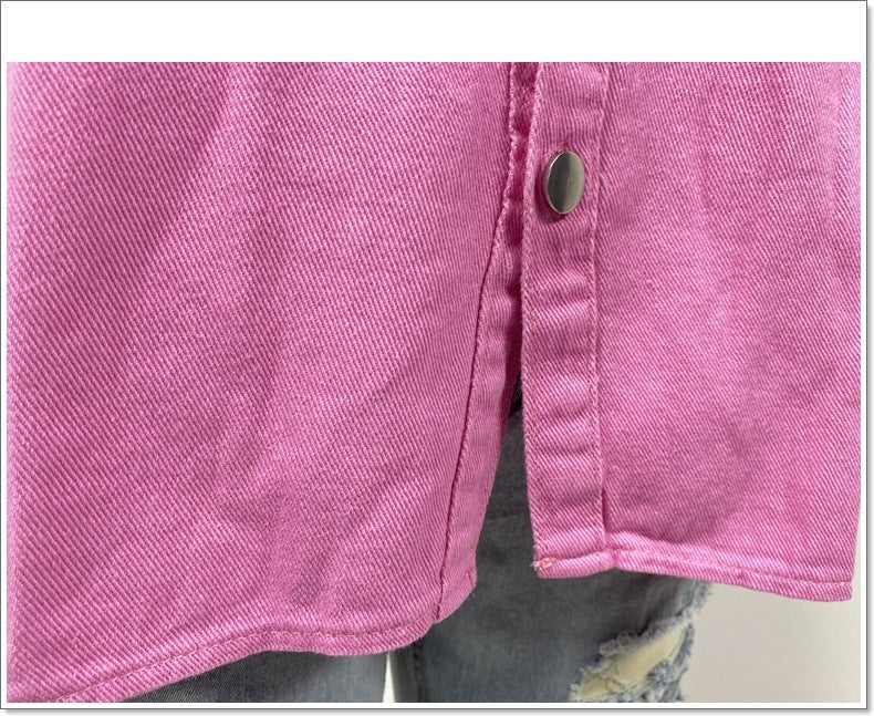 European And American Style Sleeveless Denim Jacket For Women