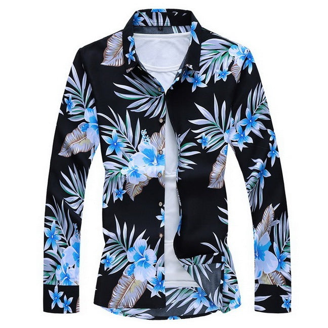 Long sleeve floral shirt