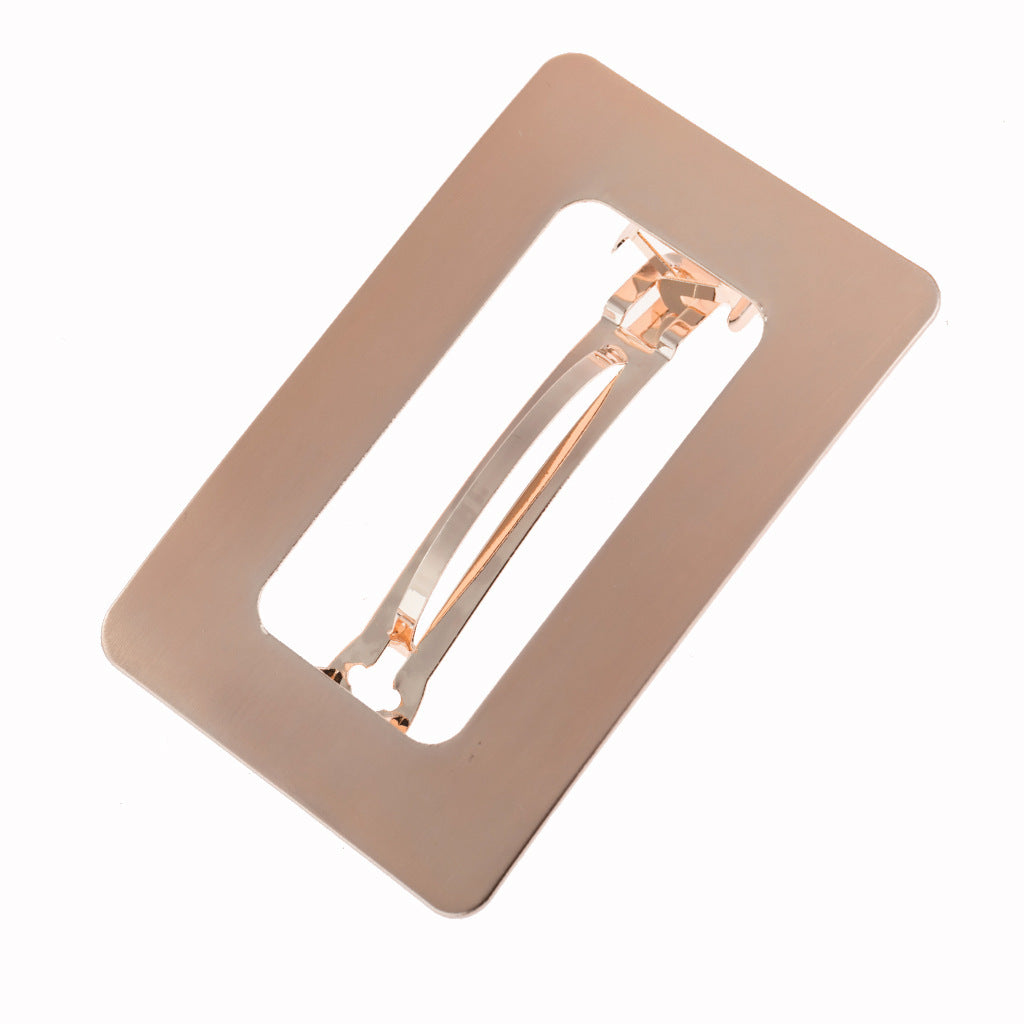 Metal Geometry Square Hair Clips