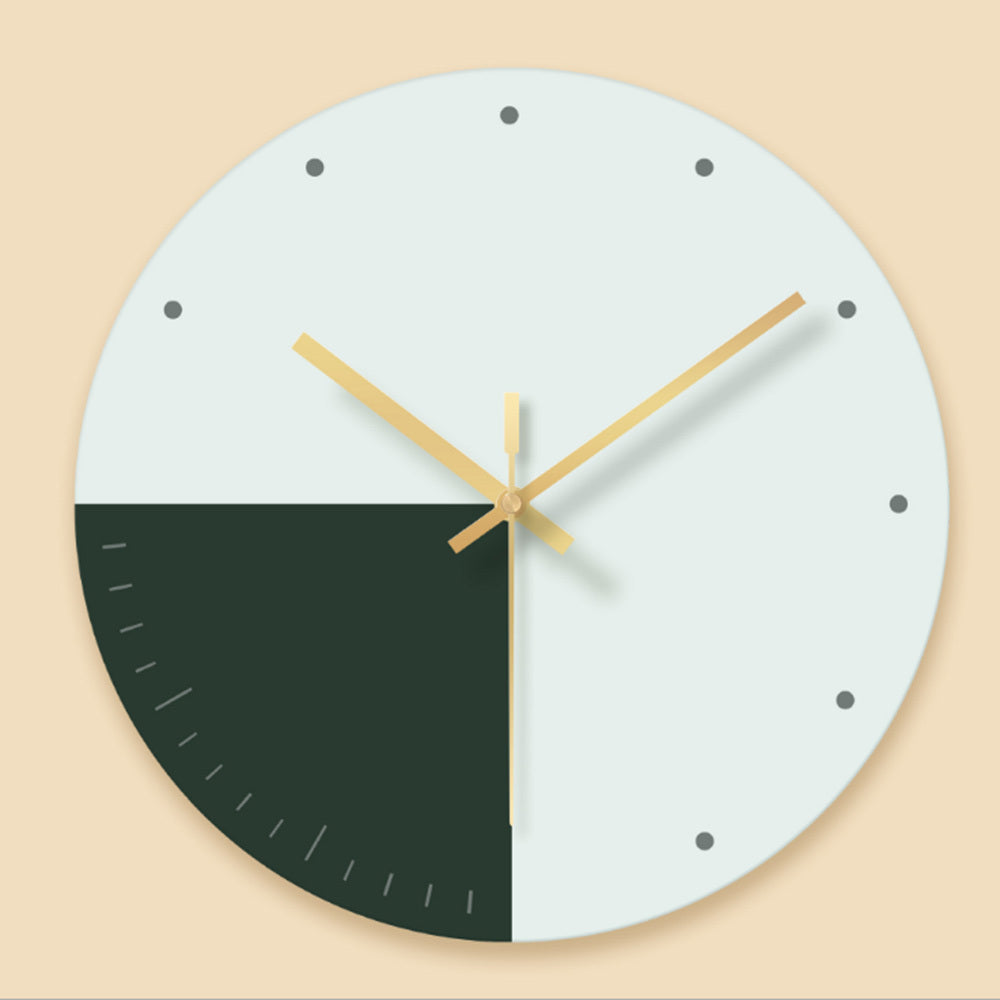 Glass wall clock