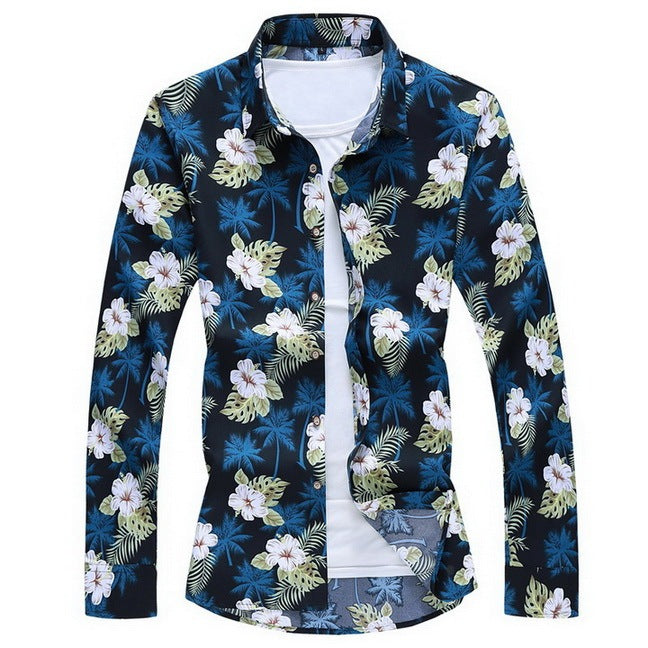 Long sleeve floral shirt