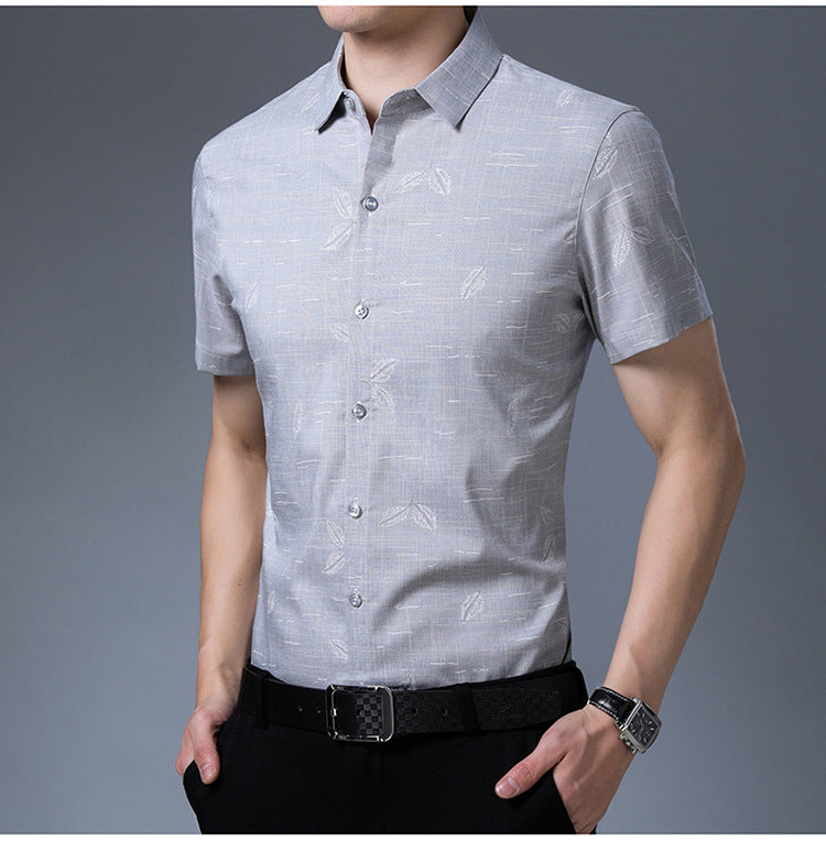Small floral shirt with short sleeves
