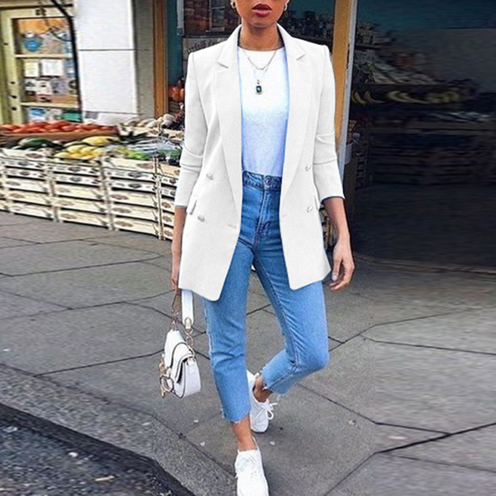 Lapel Cardigan Suit Jacket
