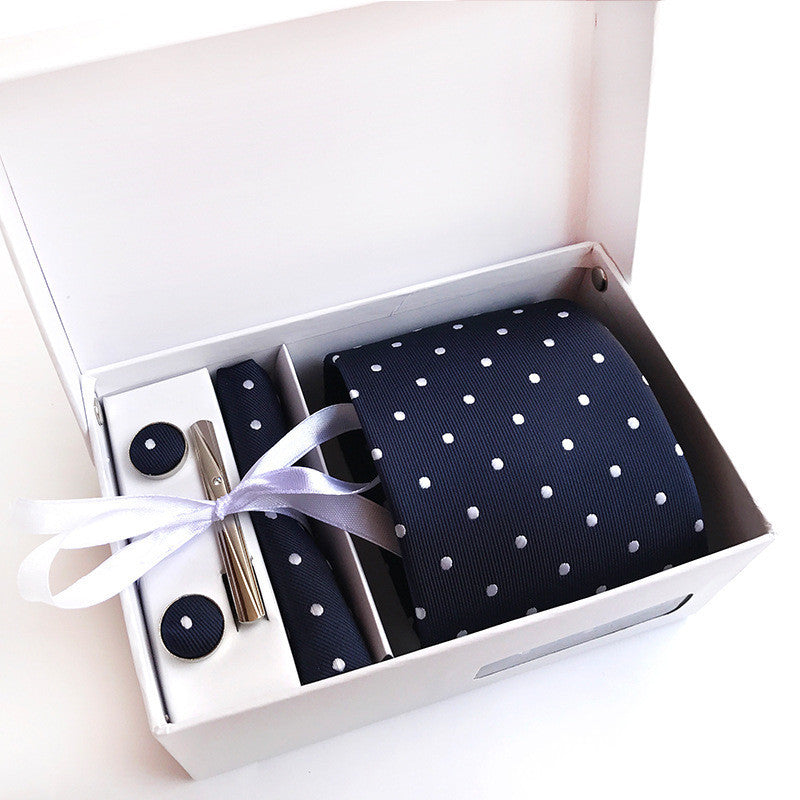 Gift box 6 piece suit group tie