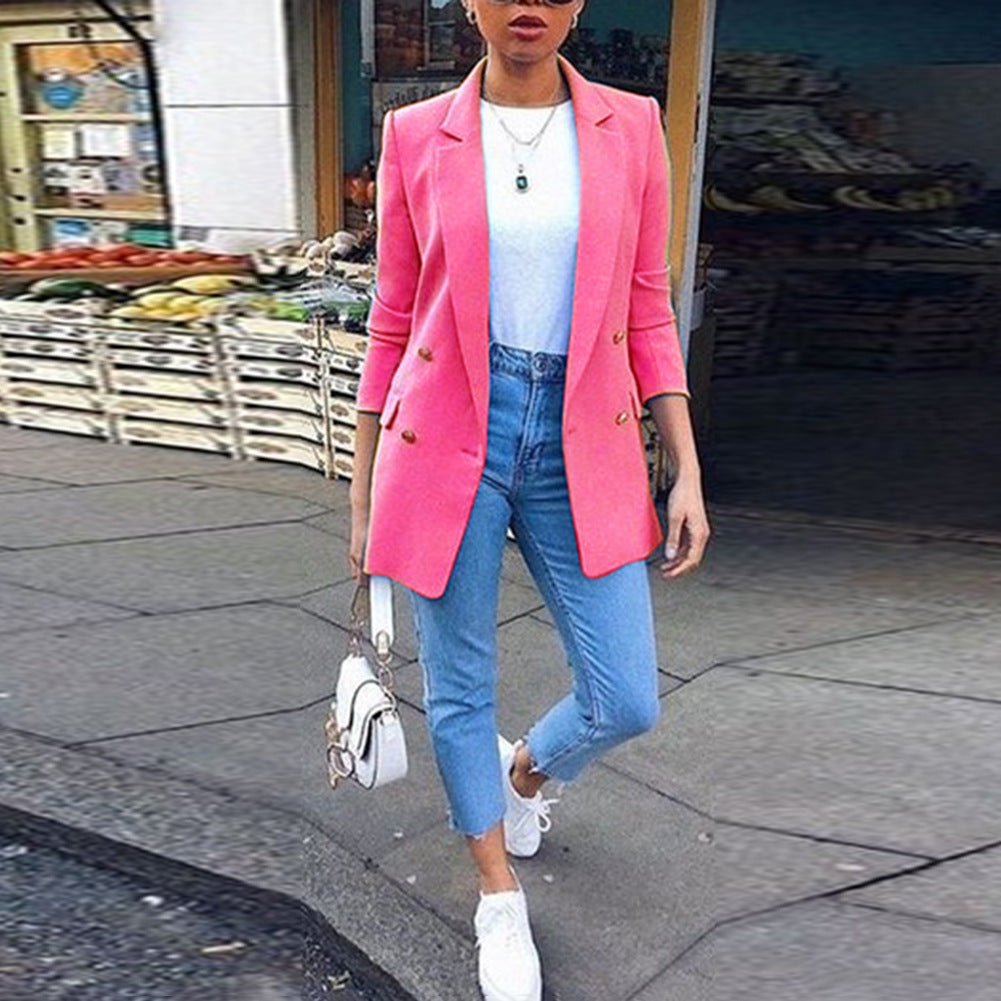Lapel Cardigan Suit Jacket