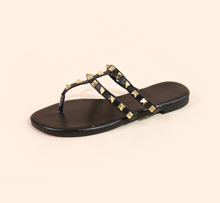 Rivet Soft Bottom Sandals And Slippers Rivet Soft Bottom Sandals And Slippers
