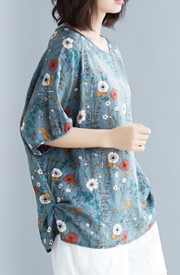 Concealed Fabric Round Neck Short Sleeve Polka Dot Top