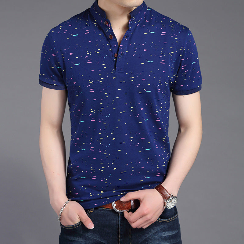 Loose casual floral youth bottoming shirt