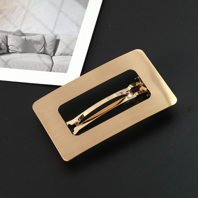 Metal Geometry Square Hair Clips