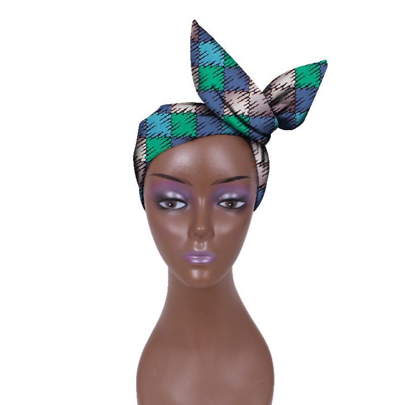 European And American Women's Batik Cloth Hair Band Ankara Fabric Hair Ring