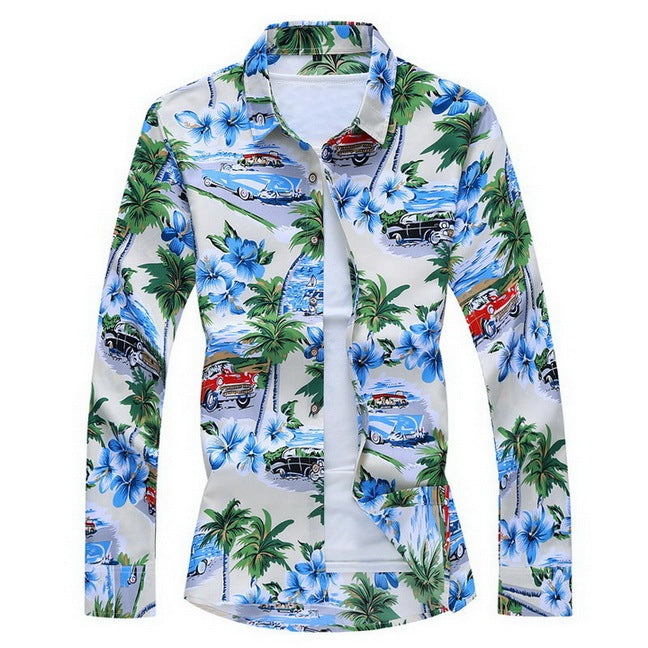 Long sleeve floral shirt