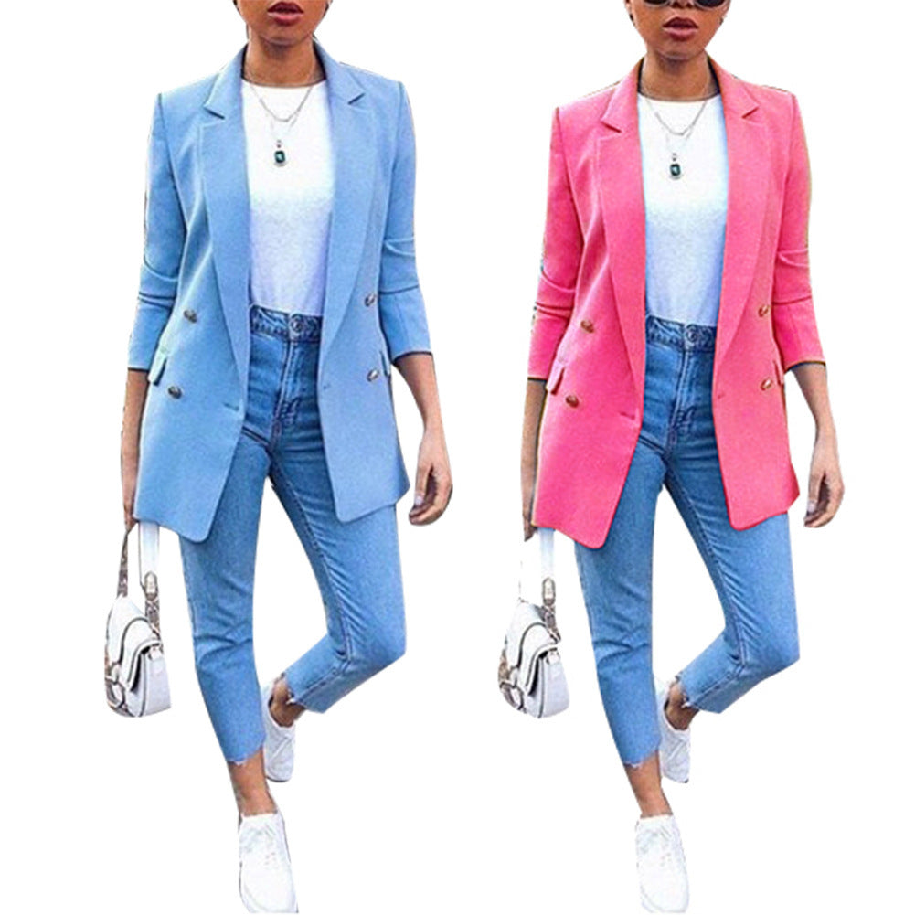 Lapel Cardigan Suit Jacket