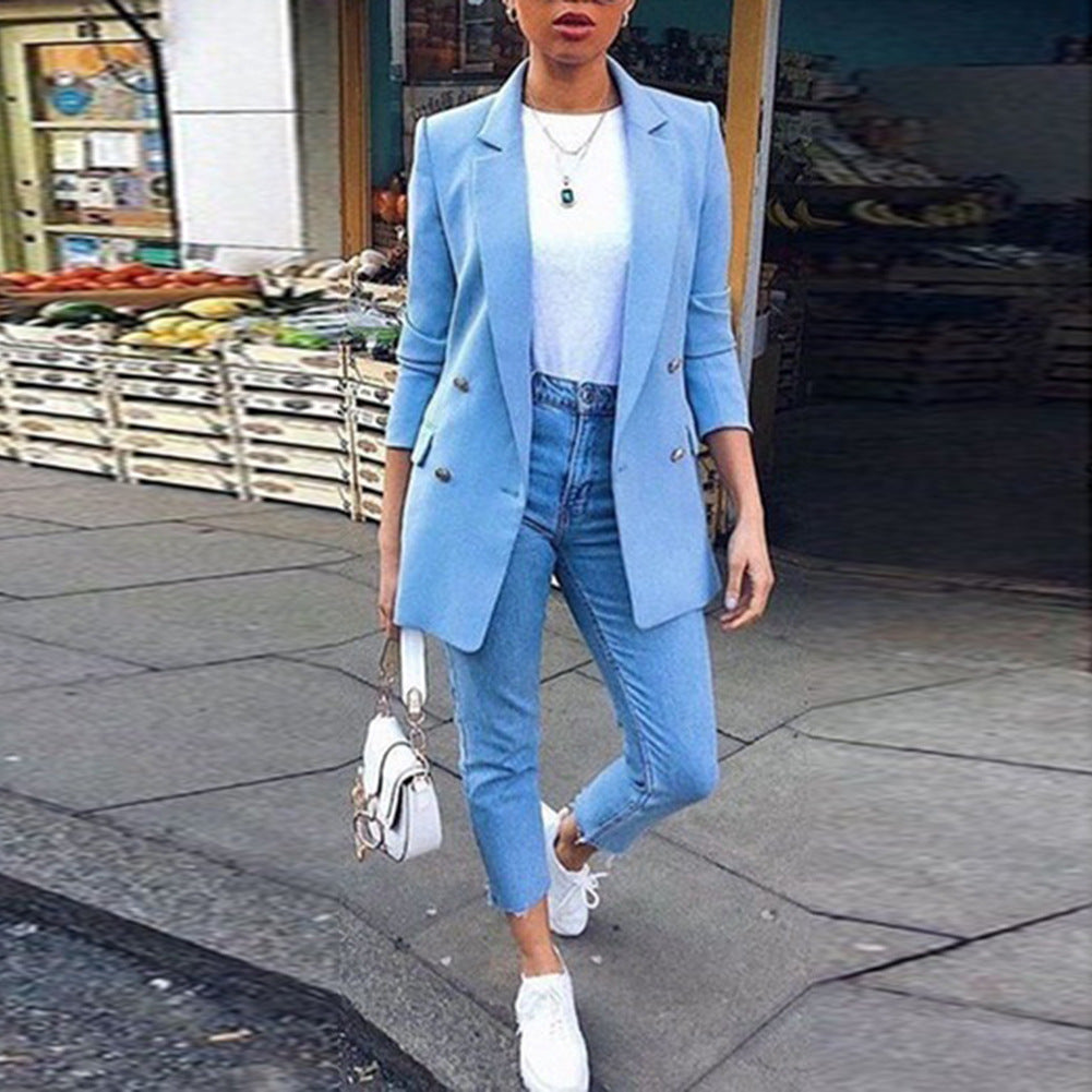 Lapel Cardigan Suit Jacket
