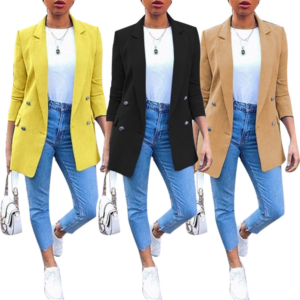 Lapel Cardigan Suit Jacket