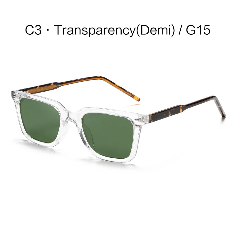 New Polarized Sunglasses Men's and Women's High-end Face Shown Small CP Insert Leg Multicolor Frame Black Green