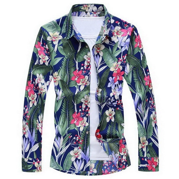 Long sleeve floral shirt