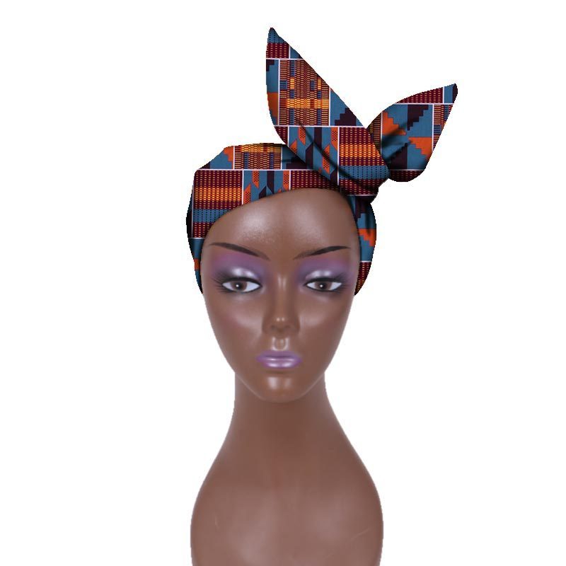 European And American Women's Batik Cloth Hair Band Ankara Fabric Hair Ring