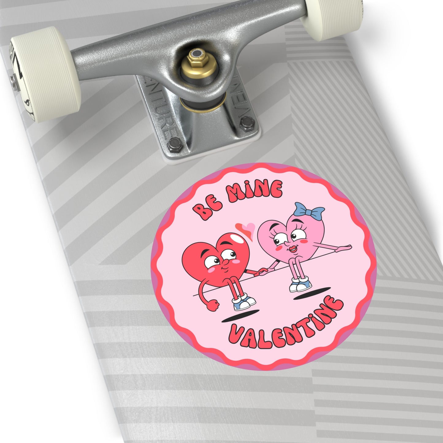 Valentine Round Stickers - Be Mine