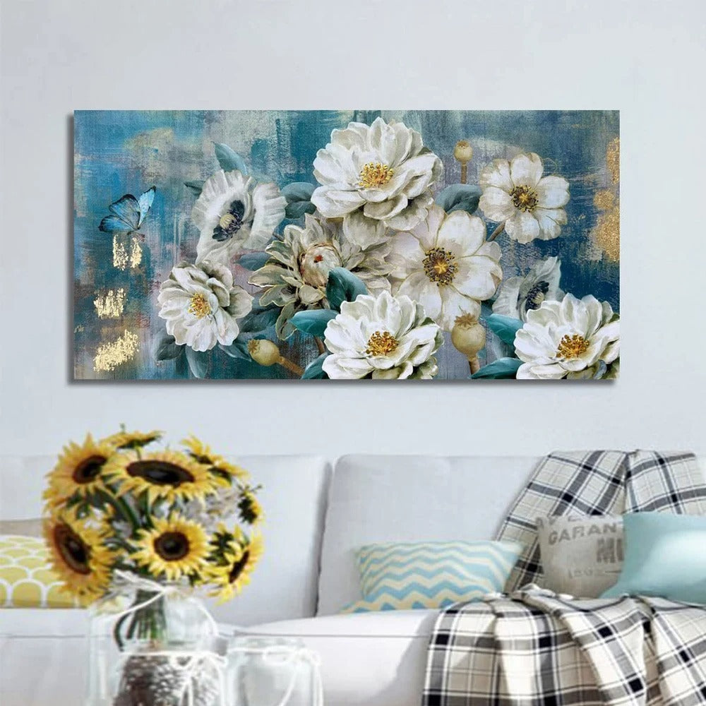 Flowers Canvas Wall Art Picture Room Decoration