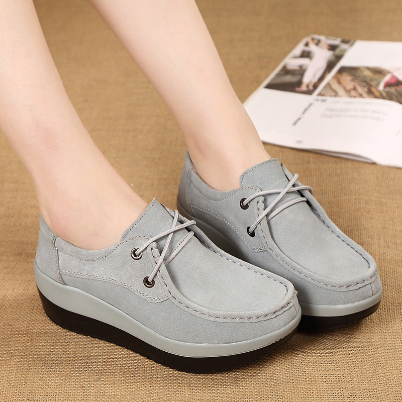 Casual wedge mother shoes