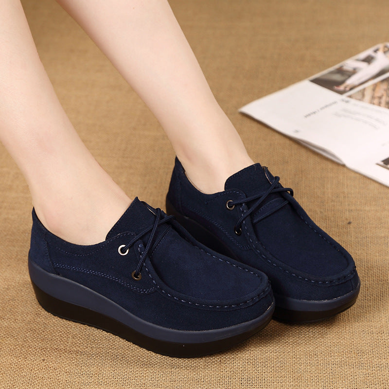 Casual wedge mother shoes