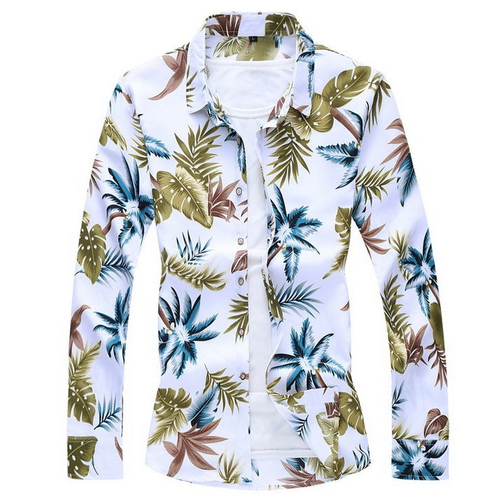 Long sleeve floral shirt