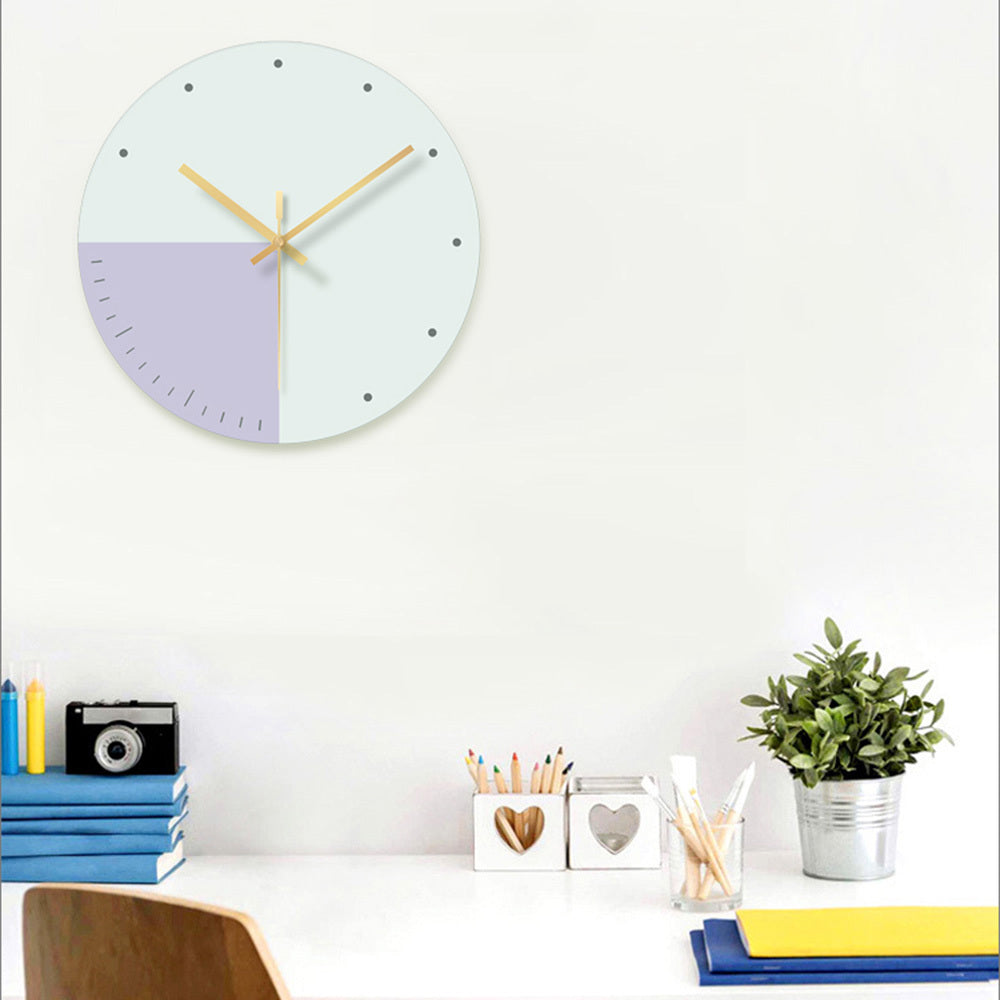 Glass wall clock