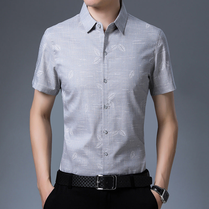 Small floral shirt with short sleeves