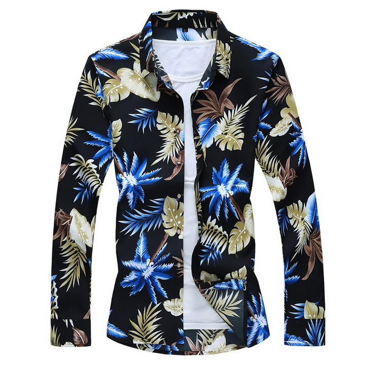 Long sleeve floral shirt
