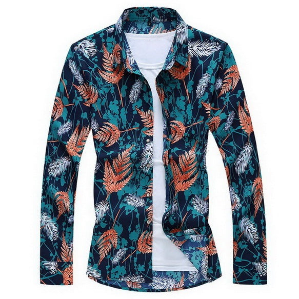 Long sleeve floral shirt