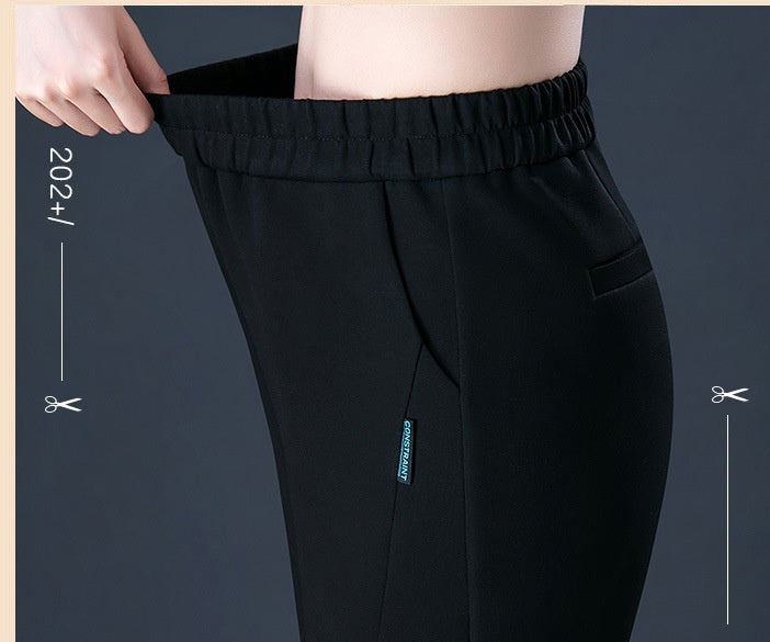 Middle-aged And Elderly Mother Pants Ladies Leisure High Waist Elastic