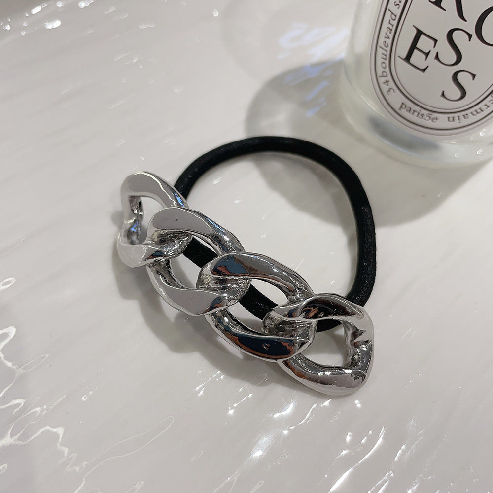 Metal 8-word Elegant Hair Band Simple And Light Luxury Hair Tie