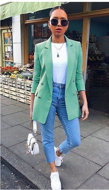 Lapel Cardigan Suit Jacket