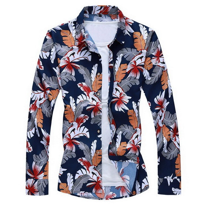 Long sleeve floral shirt