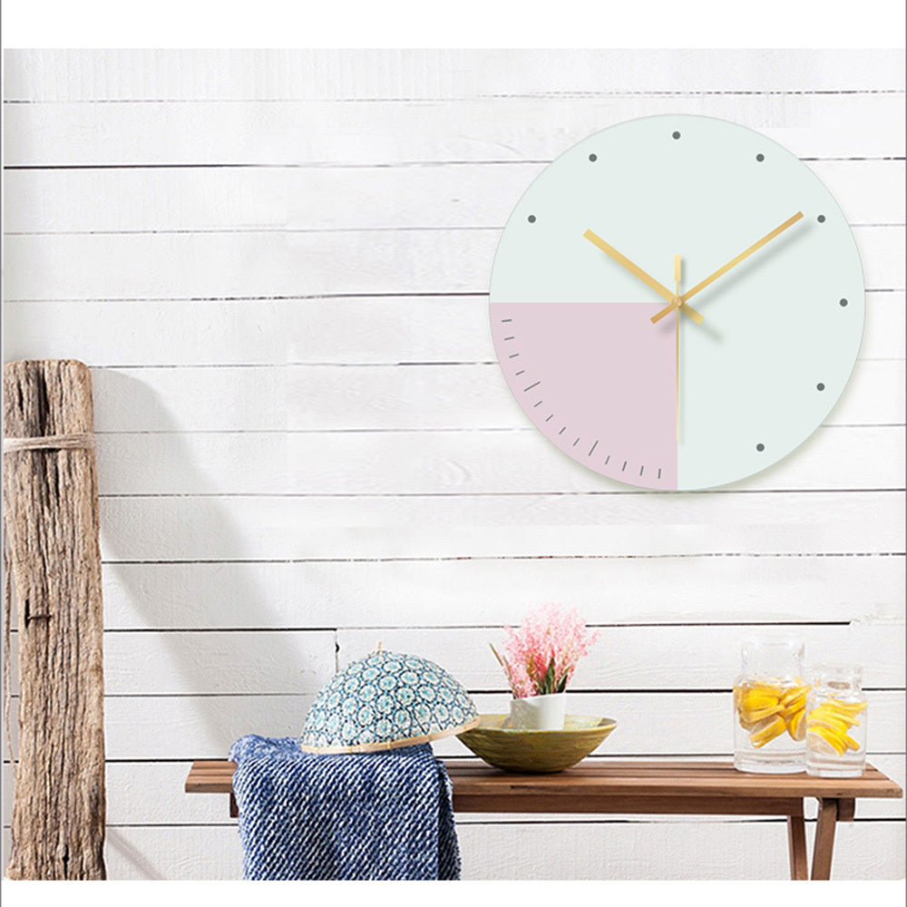 Glass wall clock