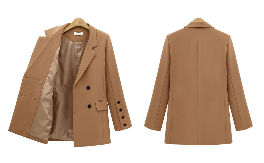 Suit jacket wild loose mid-length women's suit