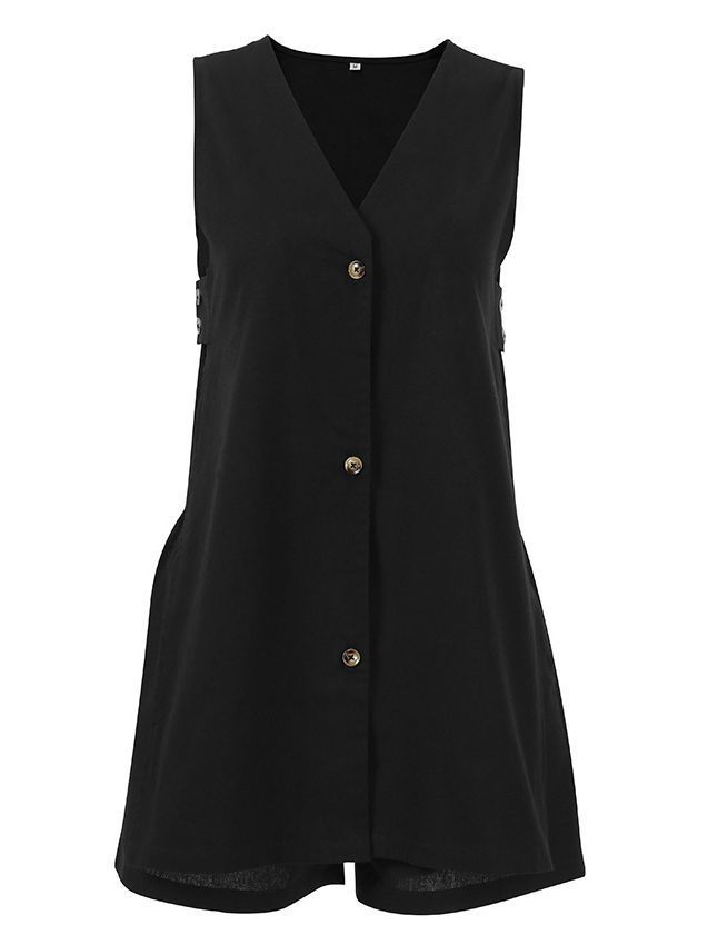 Women's Fashion Casual Vest Waist Straight-leg Pants Two-piece Set