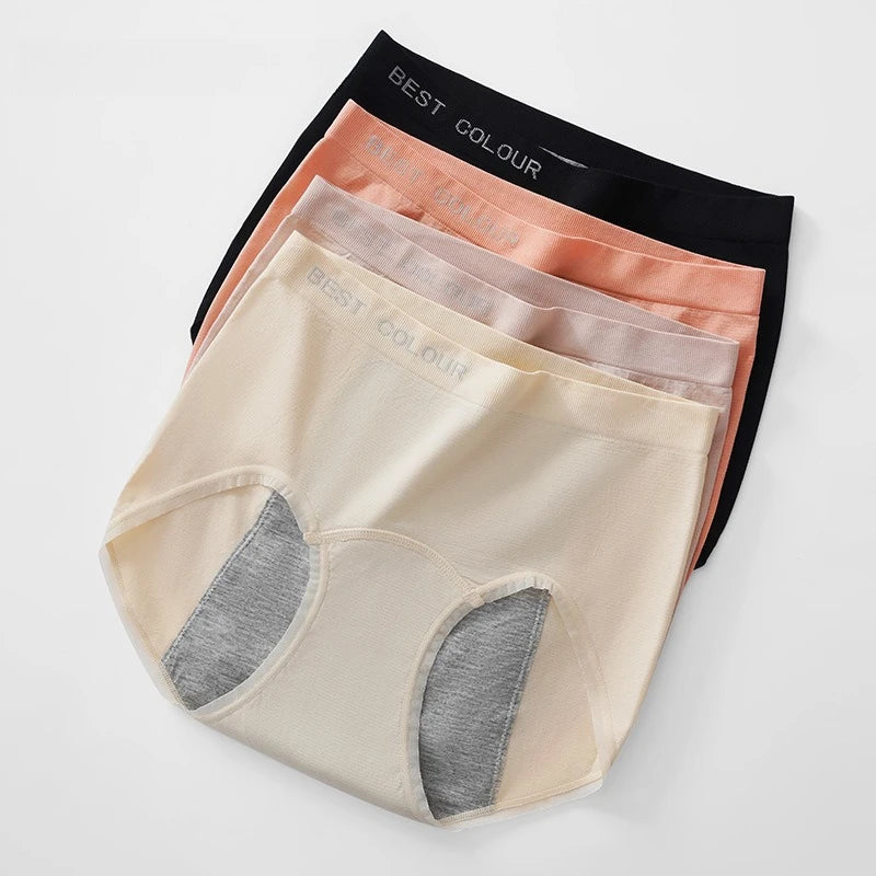 2pcs/Set Seamless Menstrual Underwear Sexy Women Period Panties Wide Leak Proof Physiological Briefs Female Waterproof Underpant