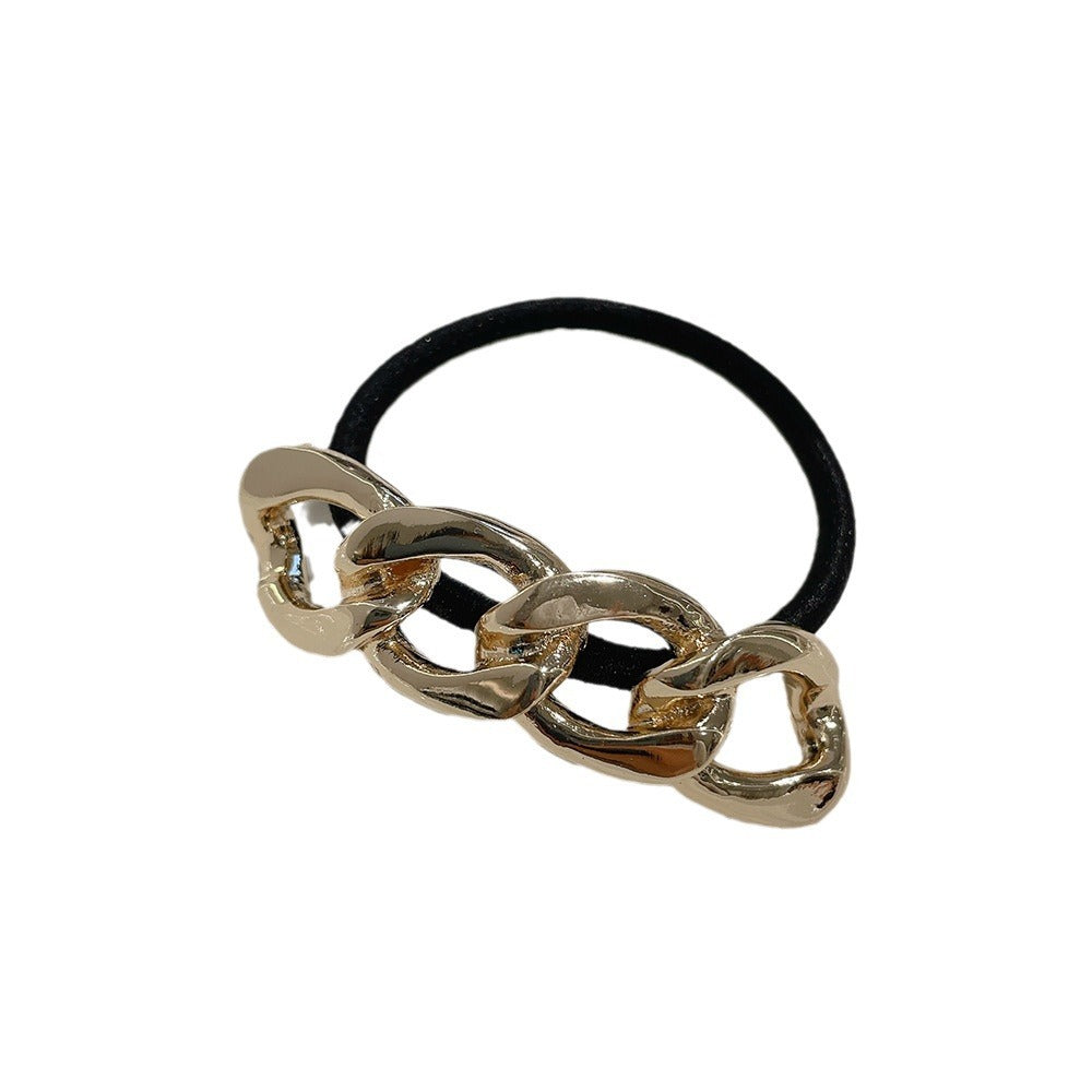 Metal 8-word Elegant Hair Band Simple And Light Luxury Hair Tie