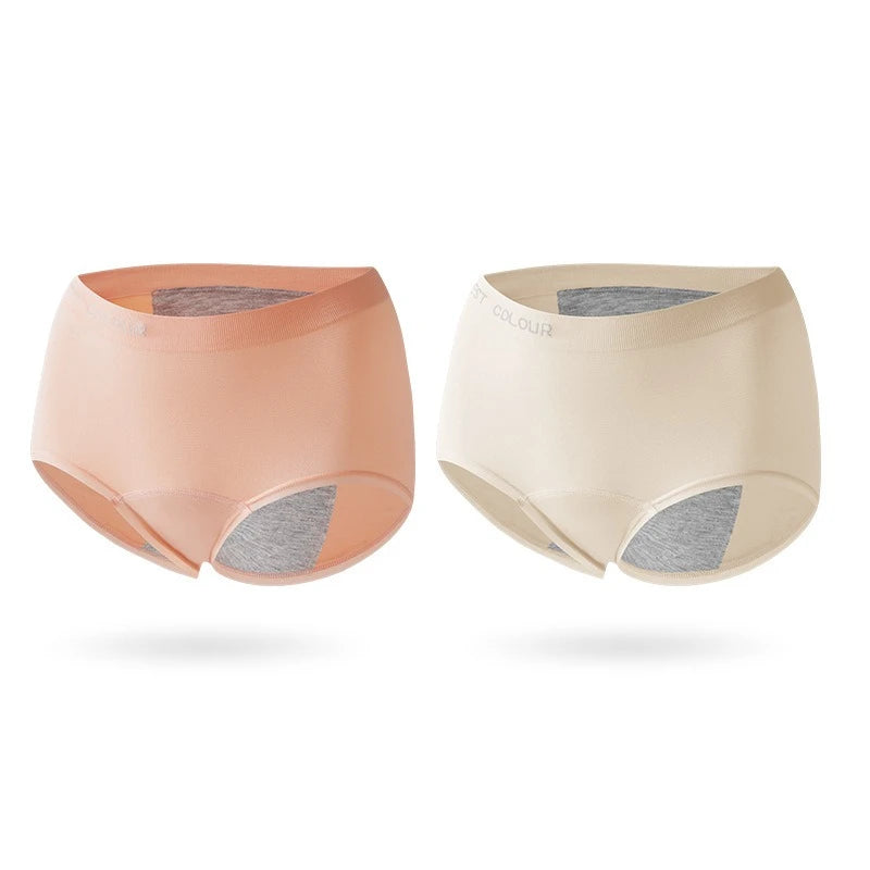 2pcs/Set Seamless Menstrual Underwear Sexy Women Period Panties Wide Leak Proof Physiological Briefs Female Waterproof Underpant