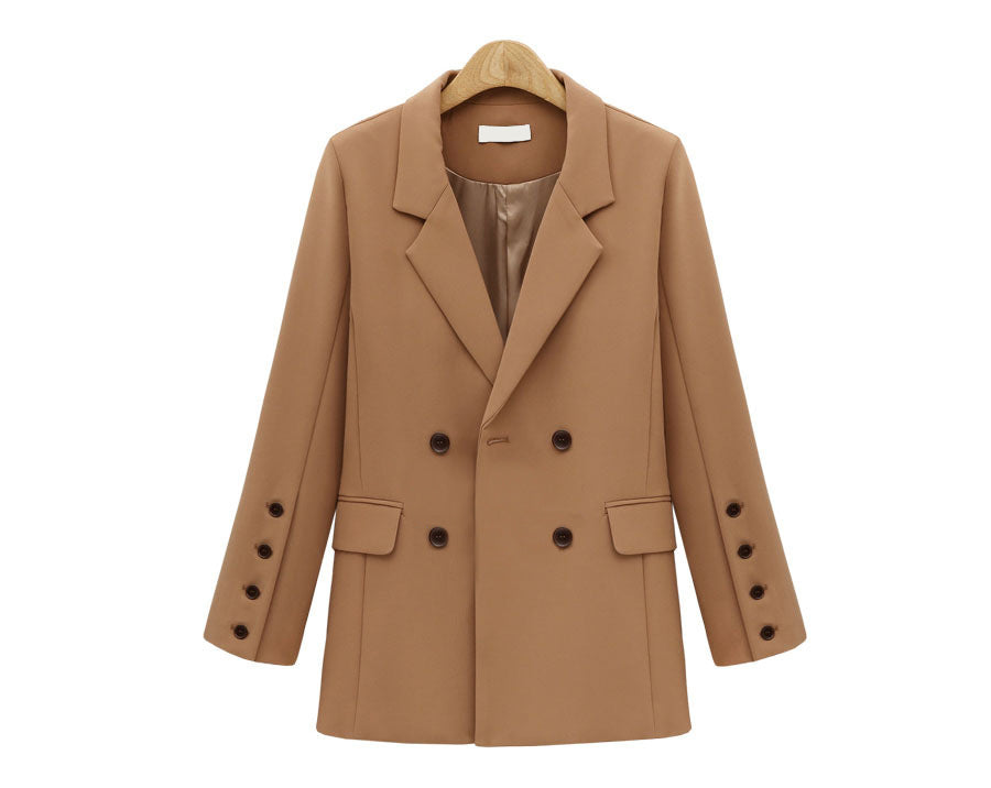 Suit jacket wild loose mid-length women's suit