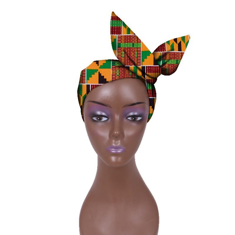 European And American Women's Batik Cloth Hair Band Ankara Fabric Hair Ring