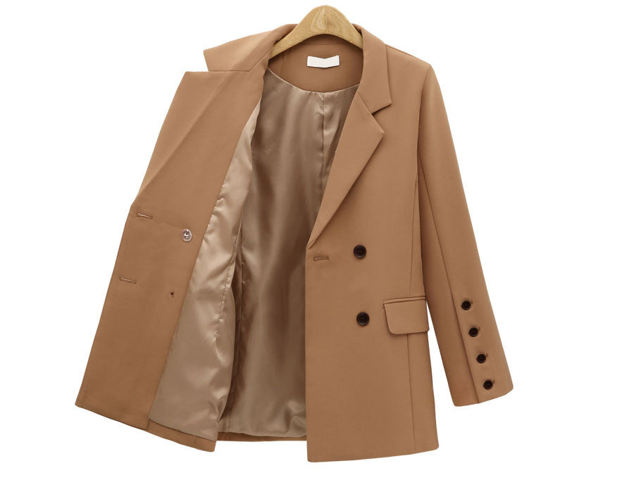 Suit jacket wild loose mid-length women's suit