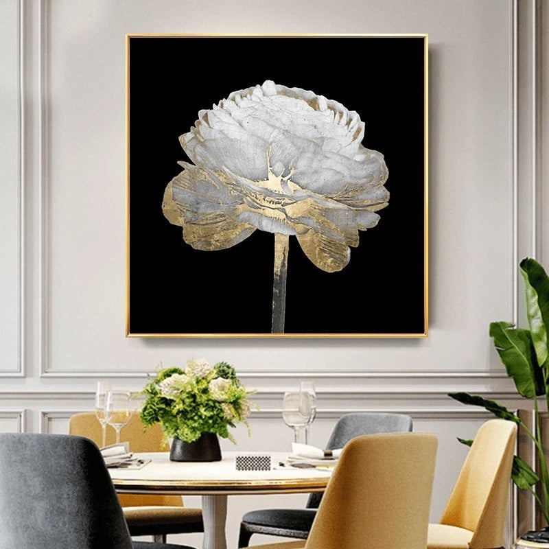 Spray Print Oil Painting Flower Spray Art Wall Canvas Core