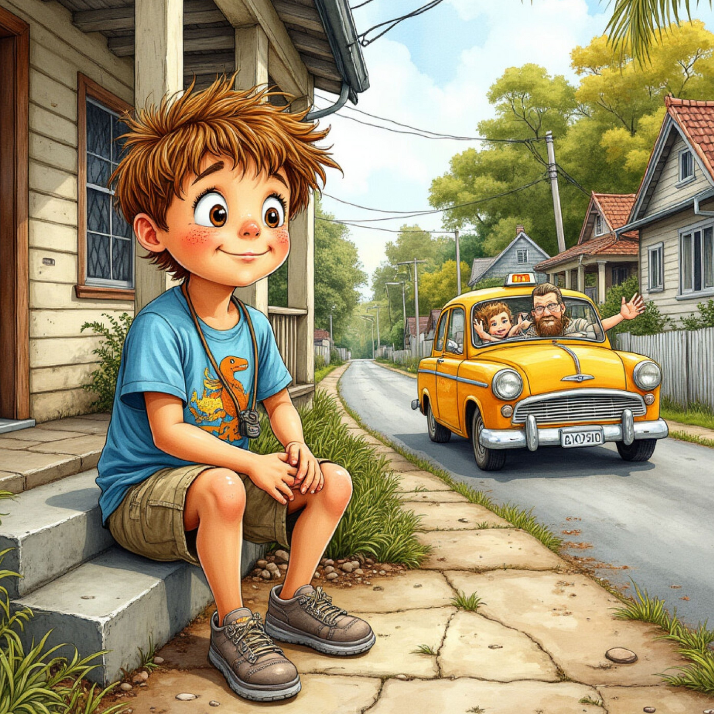 Dino's Courageous Walk: A Samford Valley Adventure: A Brave Boy’s Journey of Adventure, Safety, and Listening to His Parents - 52 pages of easy to read child-friendly picture book.