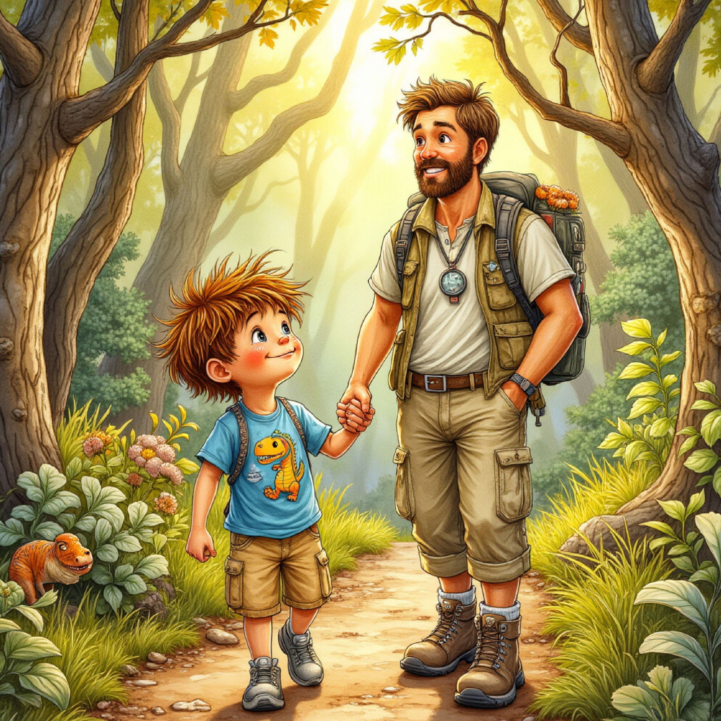 Dino's Courageous Walk: A Samford Valley Adventure: A Brave Boy’s Journey of Adventure, Safety, and Listening to His Parents - 52 pages of easy to read child-friendly picture book.