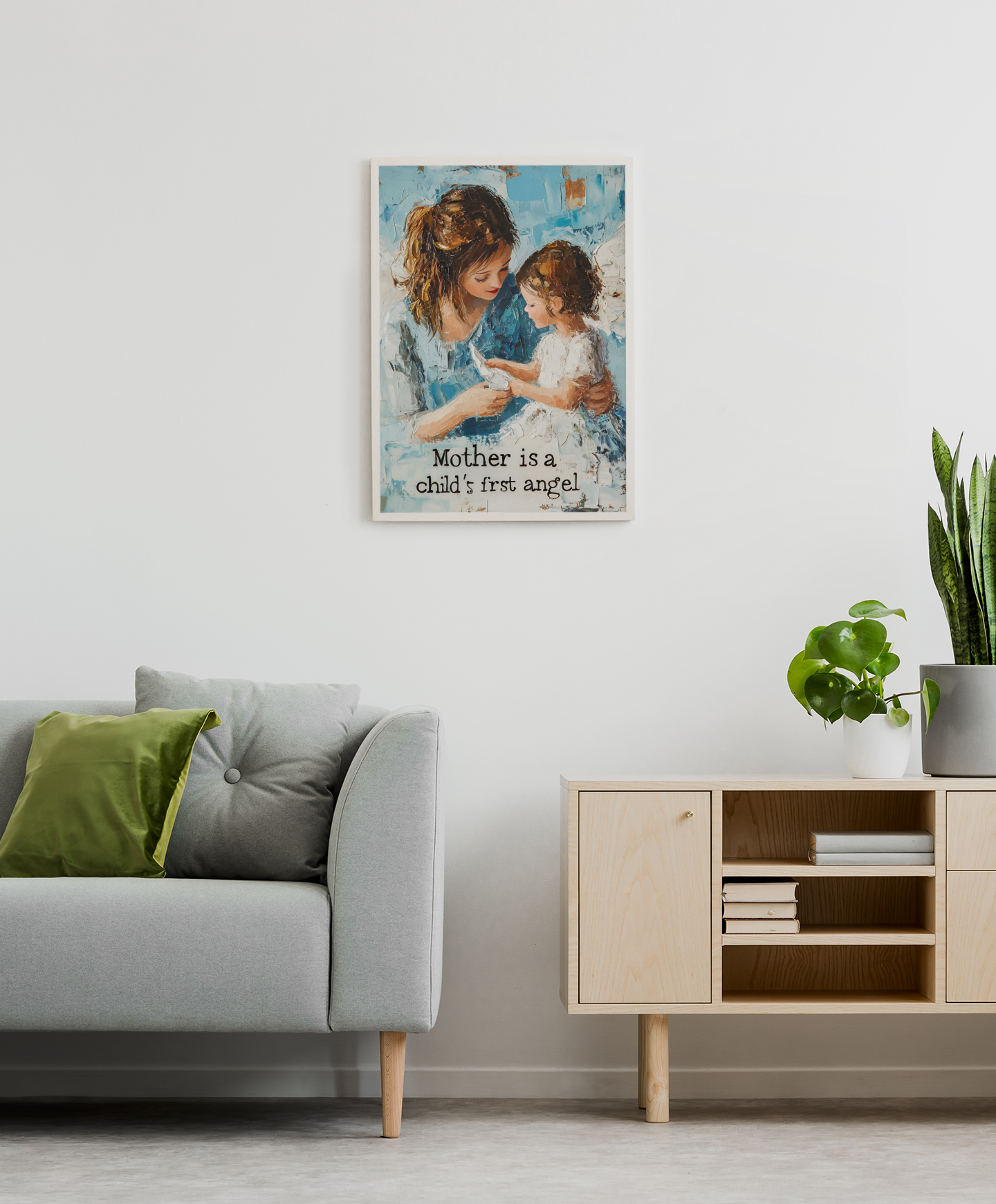 Canvas Art, Wall Art, Home Decor, Mother's Love Heartwarming Wall Décor for Moms, Inspirational Home Decoration, Gifts for Mother's Day