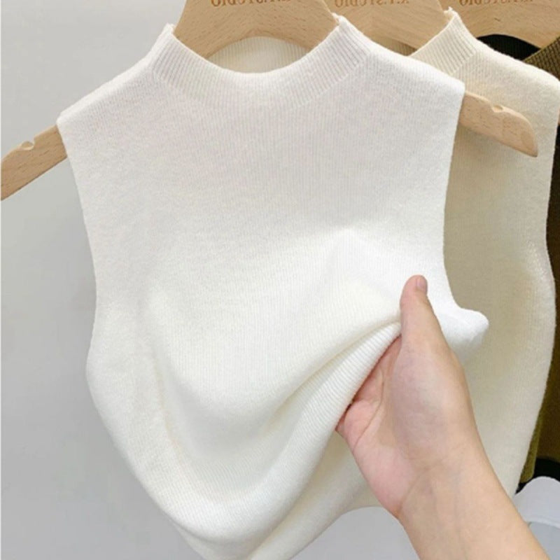 Knitted Strappy Sleeveless Tank Top Women