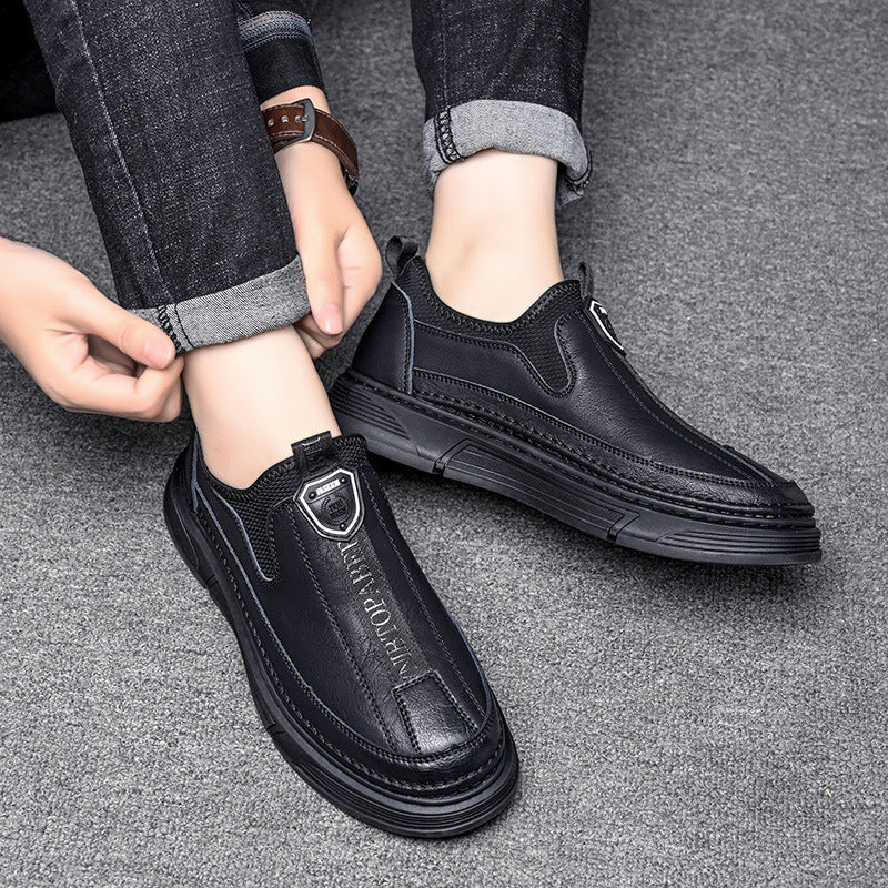 Solid Color Casual Men's Shoes Daily Travel Low Cut Round Head