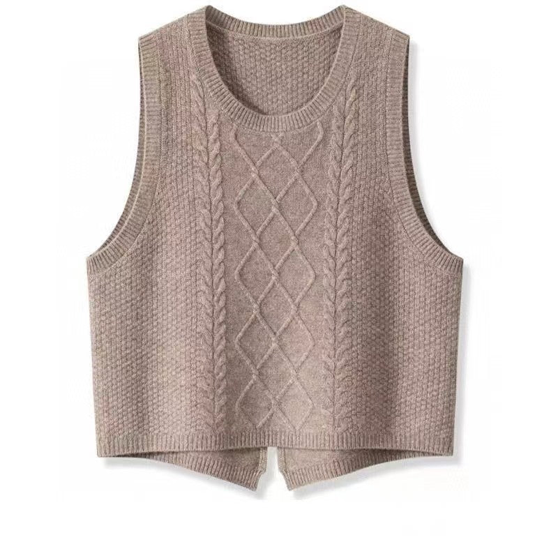 Women's Fashion Personalized Wool Knitted Vest